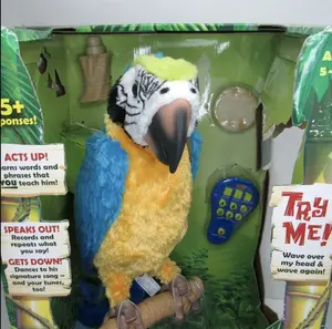 Original FurReal Squawkers McCaw 16" Remote Controlled Parrot