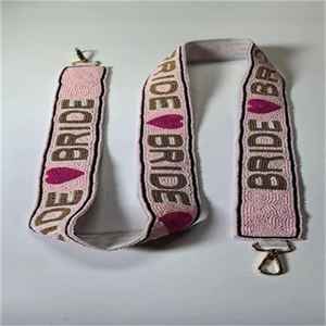 Sangle de sac en perles de rocaille brodées, faite à la main, personnalisable en taille et en design - Product Image 3