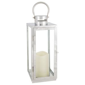 Lanterne élégante en acier inoxydable, parfaite pour la décoration de maisons de luxe et l'éclairage d'ambiance lors d'événements nocturnes - Product Image 5