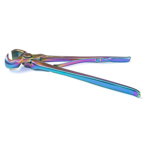 Coupe-ongles pour maréchal-ferrant de 2 pouces, revêtement plasma arc-en-ciel, ressort préchargé, coupe-ongles pour maréchal-ferrant, outils forgés à froid - Product Image 6