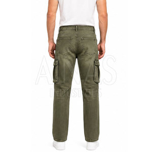 High Quality Cargo <b>Jeans</b> Pant For Men Straight Leg Multi Pocket Casual <b>Work</b> Outdoor Travel Wear - Product Image 5