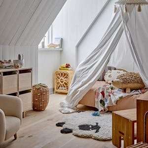 Flower baby closet <b>drawers</b> for children room decor folding rattan <b>wardrobe</b> sustainable clothing cabinet - Product Image 4