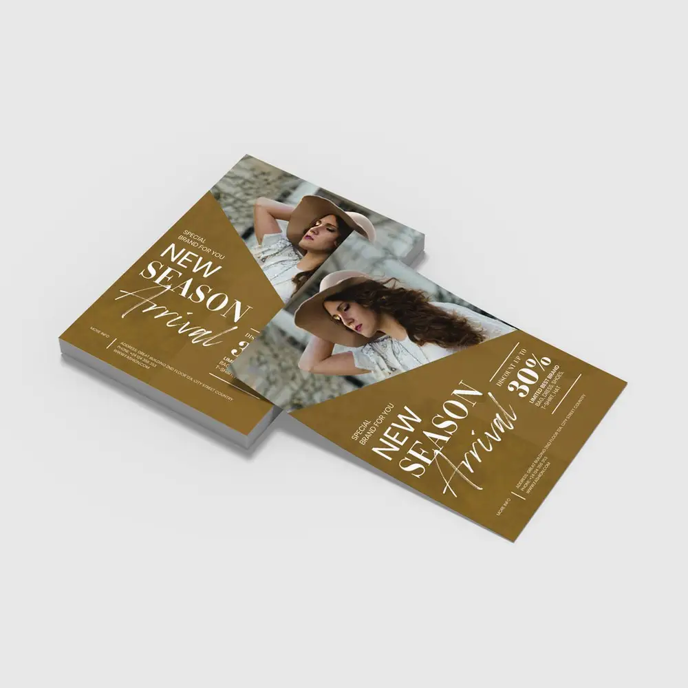 Professional Flyer Printing Services A4 A5 A6 Sizes, Custom Business Promo Brochures For Effective Company Advertising, Door