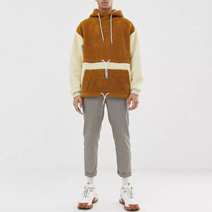 2025 <b>Men's</b> Sherpa Hoodie Custom Plain Street Sweatshirt 100% Cotton Embroidered Technique <b>Thick</b> <b>Fleece</b> for Winter <b>Men's</b> Hoodies - Product Image 2