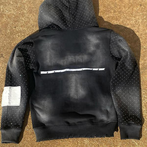 Ensemble de survêtement unisexe avec strass, vêtements de sport haut de gamme, fabricant de commandes en gros - Product Image 2