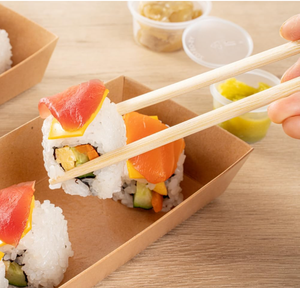 Baguettes en bambou jetables de qualité supérieure-Ustensiles avec logo personnalisé pour le camping - Product Image 2