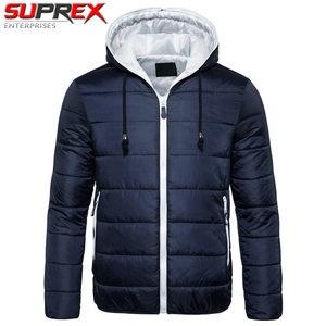 Chaqueta Acolchada de Invierno para Hombre, Impermeable, con Capucha y Cremallera Larga, Cálida, Cortavientos, para Exteriores, Parka Gruesa con Aislamiento, para Senderismo y Viajes - Product Image 6