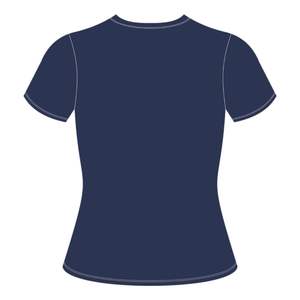 Camiseta Azul Marino con Bordado de Chenilla de Algodón, Estilo Universitario, Orgullo Colegial, Logotipo Personalizado, Moda, para Graduados de HBCU - Product Image 3