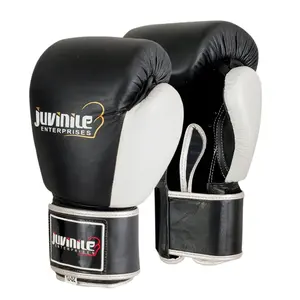Gants d'entraînement de boxe professionnels en gros avec logo et design personnalisés, poignées en cuir véritable de qualité supérieure avec mousse IMF - Product Image 1