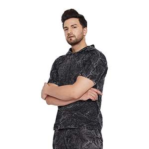 Venta al por mayor de los hombres de alta calidad de algodón orgánico camiseta de impresión de logotipo personalizado de longitud corta Casual y camiseta de gran tamaño para los hombres - Product Image 3