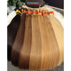 Mejor precio Extensión sin costuras natural Recto 100% Cabello humano Remy Extensiones de cabello de color personalizado de Vietnam - Product Image 1