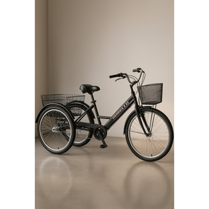 Vélo cargo à 3 roues Dorello 2690 modèle 26 avec jantes noires, très demandé sur le marché - Product Image 1