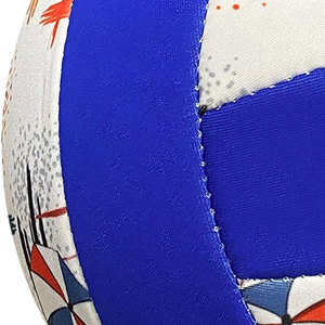 วอลเลย์บอลเย็บมือ PU สีน้ำเงิน เกรดสูง ขนาด 5 สำหรับผู้ใหญ่ ทนทาน น้ำหนักเบา เหมาะสำหรับเล่นชายหาด สระว่ายน้ำ ฝึกซ้อม ปรับแต่งได้ - Product Image 4