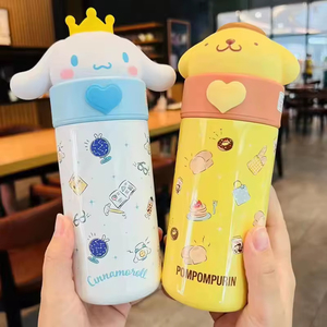 Borraccia Termica Kawaii per Bambini 350ml Senza BPA Ecologica Tazza da Viaggio Pochacco <span class=keywords><strong>Hello</strong></span> Kitty Kuromi Melody Pompompurin - Product Image 4