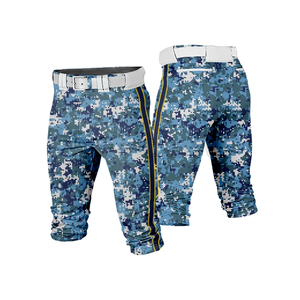 Sublimation Men's <b>Knicker</b>-Style Pants Custom Wholesale Plus Size Baseball & Softball Wear Black Baseball & Softball Pants - Product Image 4