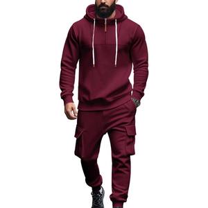 Ensemble de survêtement pour homme, 2 pièces, sweat-shirt à capuche, jogging athlétique, survêtement décontracté pour homme, ensemble de survêtement à manches longues - Product Image 1