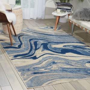 Mrbledesigneffect Ensemble de tapis en laine douce et moelleuse Multicolore Marbre Imprimé Décor de dortoir Chambre à coucher Salon Imprimé Effet Espace Chambre - Product Image 1