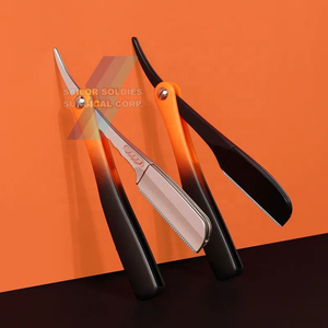 Suministros de peluquero personalizados, maquinilla de afeitar profesional de corte recto para peluquero, maquinilla de afeitar de una sola hoja con logotipo personalizado - Product Image 5