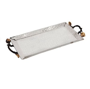 Plateau de service en métal de style vintage moderne marteau décoratif élégant plateau personnalisé de fantaisie Noël - Product Image 2