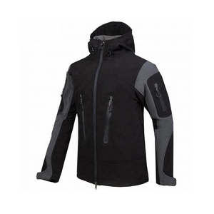 Chaqueta Softshell con Capucha, Chaqueta Impermeable, Chaquetas Forradas, Senderismo al Aire Libre - Product Image 1