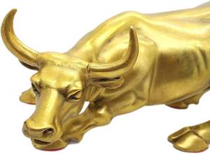 เครื่องประดับตกแต่งโต๊ะทำงานรูปปั้นวัวทำจากโลหะทองเหลืองแข็ง - Product Image 3