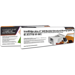 เหล็กเชื่อมต่อโครงสร้างแบบมิลล์บอนด์ IronRidge Aire ขนาด 8 นิ้ว รุ่น AE-A1TIE-01-M1 สำหรับระบบติดตั้งแผงโซลาร์เซลล์ - Product Image 3