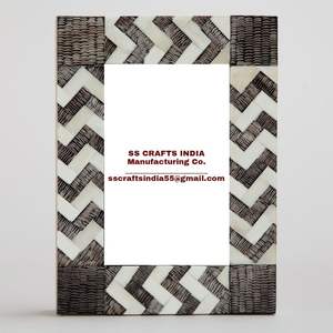 Cadre décoratif en corne naturelle, parfait pour les cadeaux de mariage, cadeaux de pendaison de crémaillère ou souvenirs personnels dans un cadre rustique confortable - Product Image 6