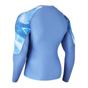 Mangas largas Nuevo diseño Hombres Rash Guard para la venta/OEM Servicio Hombres Fitness Wear Workout Rash Guard para ropa de gimnasio - Product Image 3