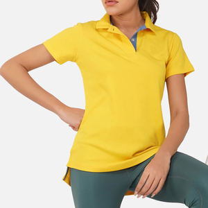 Design moderne pour femmes à la mode pour Polo Tissu en polyester de haute qualité pour tenues de soirée décontractées Essentiels de mode saisonniers solides - Product Image 1