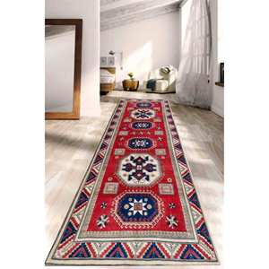 Alfombra Tribal Azteca: Alfombra Antideslizante para Entrada, Decoración Rústica, con Pelo Suave - Product Image 4