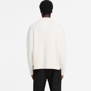 Venta al por mayor de suéteres de punto de lana de diseño personalizado OEM proveedor de prendas de punto cálido cómodo ropa de moda de invierno - Product Image 3