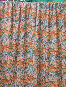 Élégant Tigre Imprimé Indien Coton Rideaux & Cantonnières Doux Respirant Fenêtre Pansements pour Chambres Belle Animal Imprimé Drapé - Product Image 2