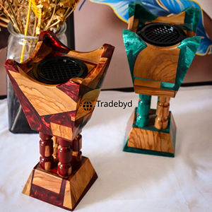 Brûleur d'encens en résine de qualité supérieure, fait main, de luxe, pour la maison, la méditation, le yoga, l'aromathérapie, la décoration - Product Image 2