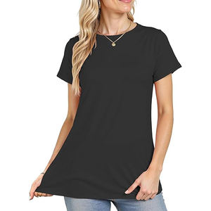 T-shirt pour femme en polyester léger, maille respirante, séchage rapide, texture douce, forme flexible, contour confortable pour tous les jours - Product Image 4