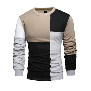 เสื้อสเวตเชิ้ตคอกลมหลากสีสไตล์สตรีทแวร์สำหรับผู้ชาย ผ้าฝ้ายฟลีซคุณภาพสูง เสื้อสเวตเชิ้ตผู้ชาย - Product Image 5