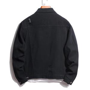 Veste en jean printemps automne pour hommes, veste de travail grande taille, manteau en jean, mode, vente en gros d'usine, vestes en jean bleues unisexes - Product Image 2