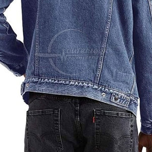 Chaqueta abotonada, abrigo, chaqueta vaquera de gran tamaño para hombre, chaqueta vaquera OEM para hombre, prendas de vestir informales, pantalones vaqueros de otoño - Product Image 5