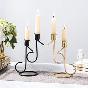 Support à bougie en laiton fait à la main, décoration d'intérieur, accessoire de Noël pour la chambre à coucher et la salle à manger - Product Image 2