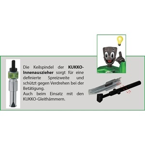 Internal Extractor 21-02 for Bores 10-14 Mm KUKKO Gear <b>Puller</b> - Product Image 4