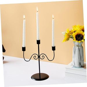 Factory Manufacturer Modern Design Candle Stick Stand Wedding Decorative <b>Candlesticks</b> Luxury <b>Black</b> Metal Candle Holders - Product Image 3