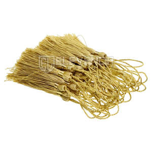 Embrasses de rideaux à franges en soie lavables en gros avec décoratifs pour vêtements en stock - Product Image 6