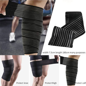 Gym Weightlifting Power Lifting Heavy Duty <b>Knee</b> Wraps <b>Neoprene</b> Breathable Compression High Quality Professional Protection - Product Image 2