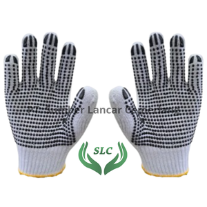 ถุงมือป้องกันการลื่นทำจากผ้าฝ้ายโพลีปลายเปิดลดแรงกระแทกป้องกันไฟฟ้าสถิตย์คุณภาพดีที่สุดทำจากอินโดนีเซีย - Product Image 2