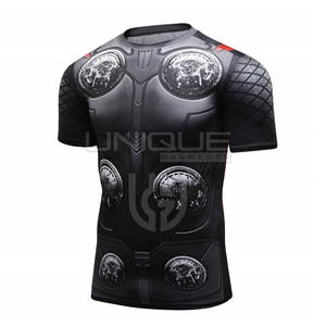 Logo personnalisé prix de gros hommes manches courtes Rash Guard manches longues vêtements de sport Rash Guard pour les hommes - Product Image 3