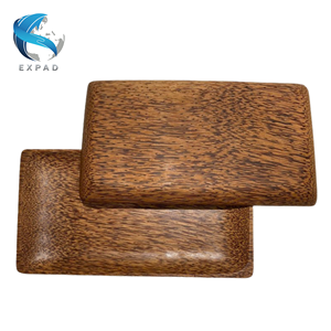 Assiettes en bois de noix de coco écologiques pour un repas durable - Product Image 5