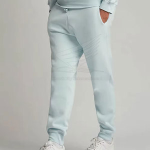 Survêtement d'hiver pour homme de qualité supérieure, personnalisable, grande taille, 100 % coton, respirant, uni, logo personnalisé, service OEM, cordon de serrage - Product Image 4