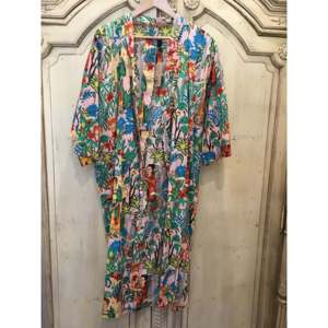 <b>Blush</b> Frieda Kimono Loose Silhouette Floral Print Chiffon Fashionable Floral Print Design - Product Image 1