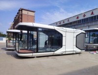 Maison capsule spatiale sur mesure, cabine préfabriquée moderne, unité capsule portable adaptée aux hôtels, stations balnéaires et sites de glamping