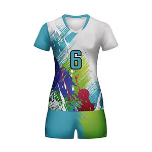 ชุดเครื่องแบบวอลเลย์บอลผ้าระบายอากาศได้สำหรับทุกเพศชุดพิมพ์ซับลิเมชันเต็มตัวสไตล์ที่สมบูรณ์แบบสำหรับทีมและคลับ - Product Image 1