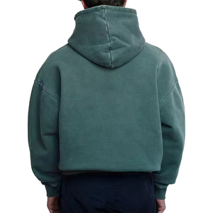 Sudadera con Capucha para Hombre, Estilo Holgado, 500 g/m², 100% Algodón, Hombros Caídos, Corte Recto, Lavada, al por Mayor, OEM - Product Image 3